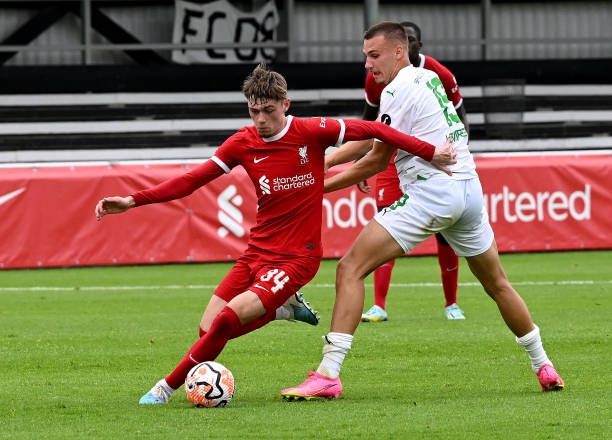 conor bradley of loverpool vs SpVgg Greuther Furth