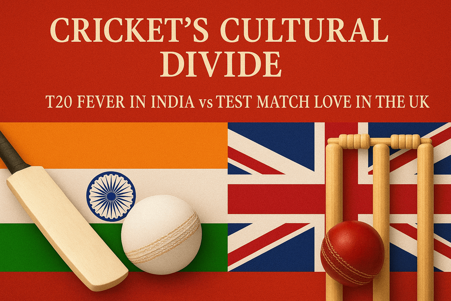 Cricket’s Cultural Divide: T20 Fever in India vs Test Match Love in the UK