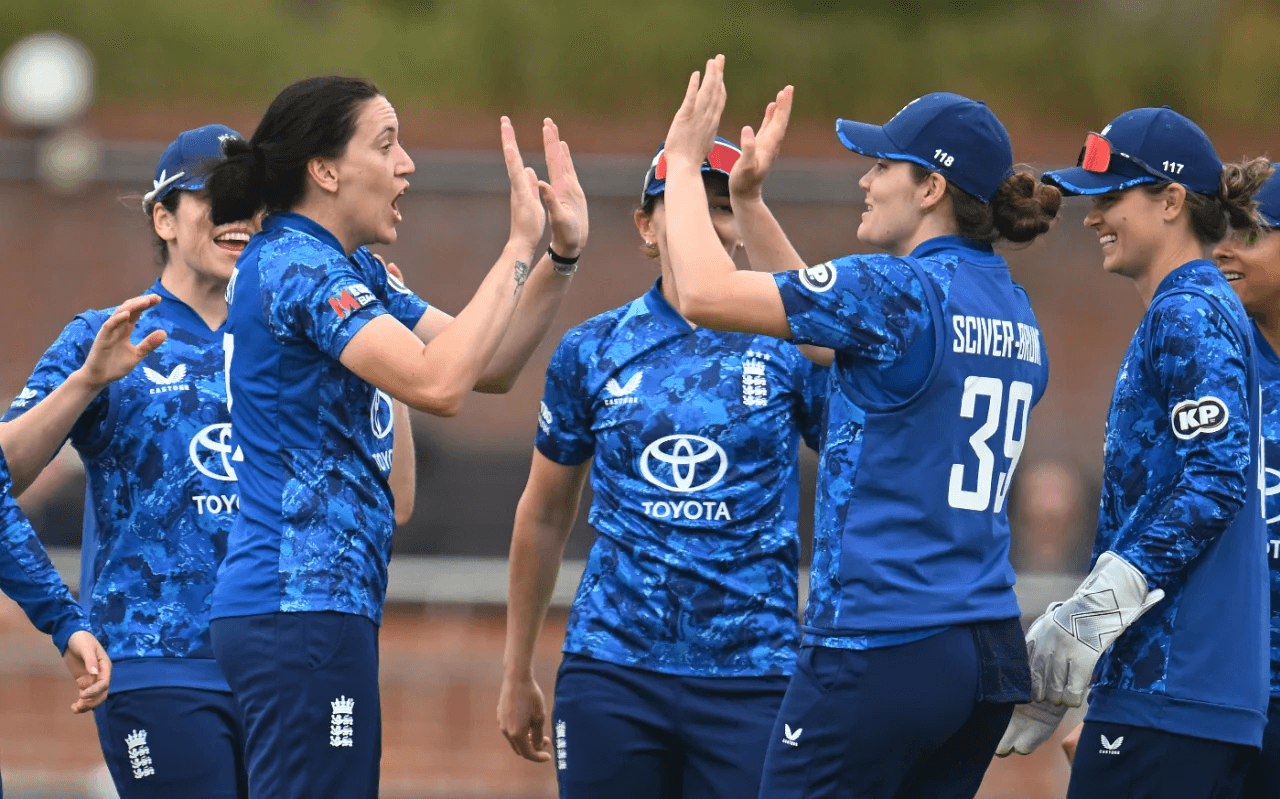 England Women level the series against India