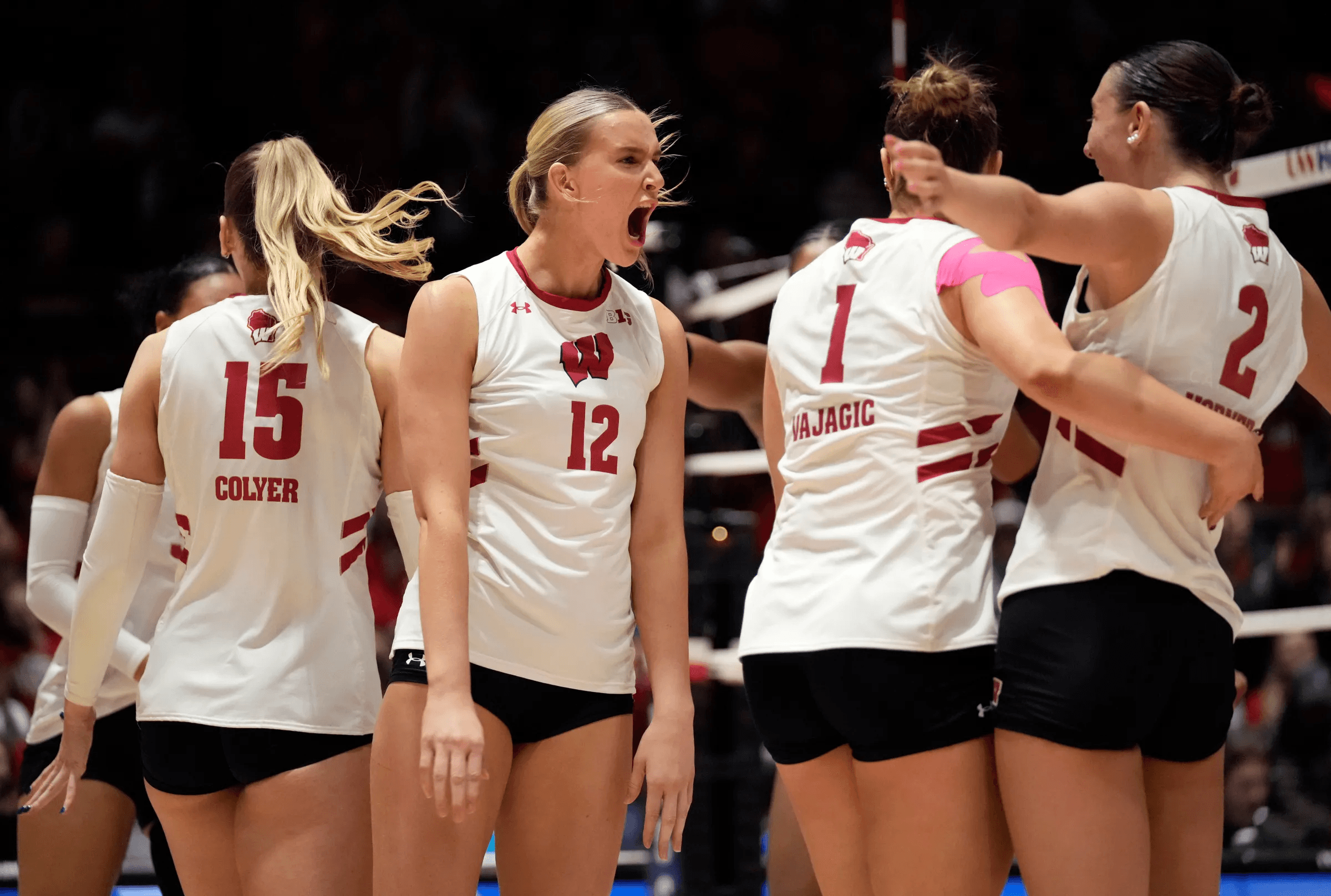 Wisconsin Upsets No. 1 Texas in Elite Eight Volleyball Thriller